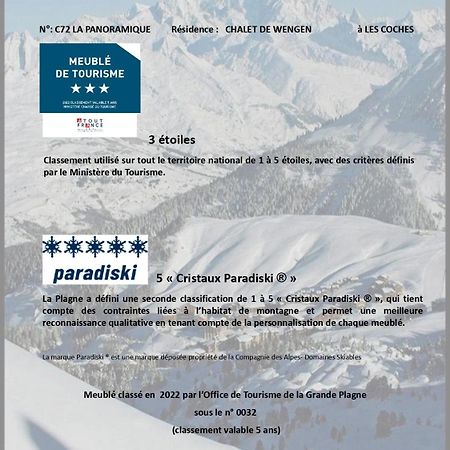 Les Chalets De Wengen - La Panoramique La Plagne Eksteriør billede